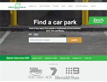 Tablet Screenshot of findacarpark.com.au